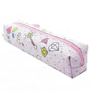 Silver Glittered Unicorn Pencil Bag